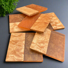 Load image into Gallery viewer, Big Leaf Maple and Resin coasters (Set of 6)