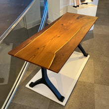 Load image into Gallery viewer, Russian Olive Live Edge and Antique Bronze Resin Cast Table - Visions of Appalachia