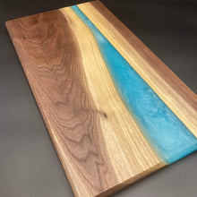 Load image into Gallery viewer, Black Walnut and Resin River Charcuterie Board - Visions of Appalachia 
